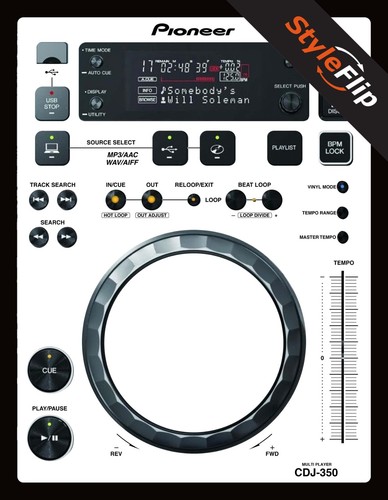 Pioneer cdj 350 skin - pioneer, |