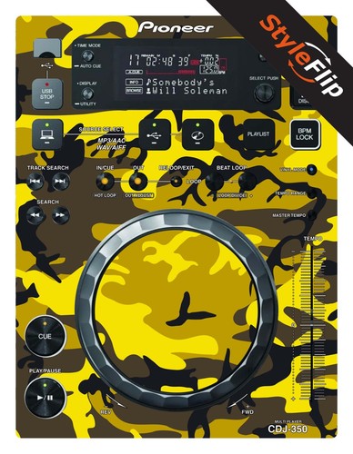 Pioneer cdj 350 skin - |, giallo